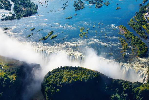 Victoria Falls from above - Zimbabwe - On The Go Tours