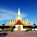 Statues in the beautiful Buddha garden in Vientiane