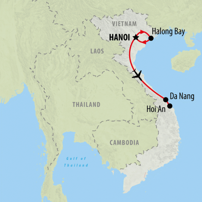tourhub | On The Go Tours | Vietnam Family Holiday - 8 days | Tour Map