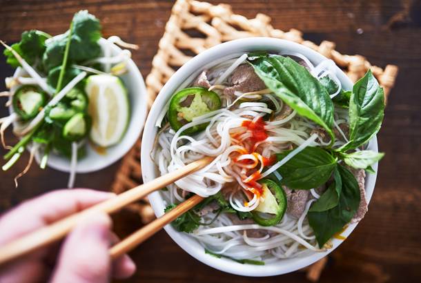 Vietnamese food - traditional bowl of pho