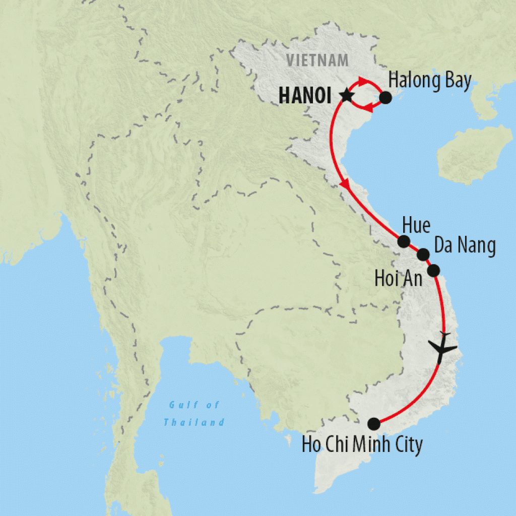 Best of Vietnam for Teenagers - 9 days map