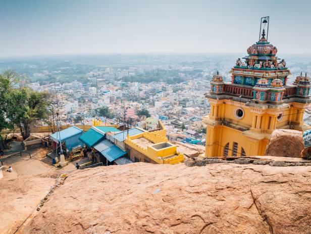 View of Trichy from across the water