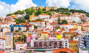 View of Lisbon skyline in portugal