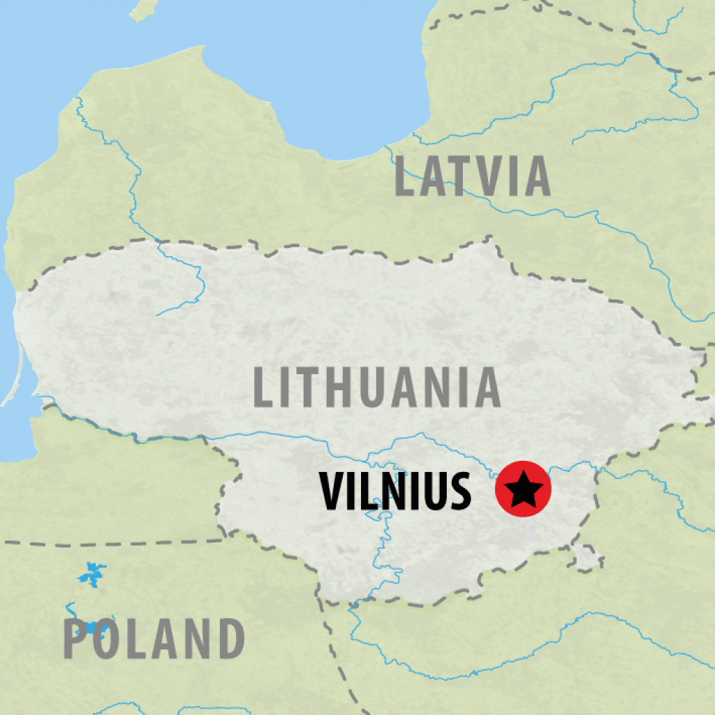 Christmas Markets in Vilnius - 4 days map