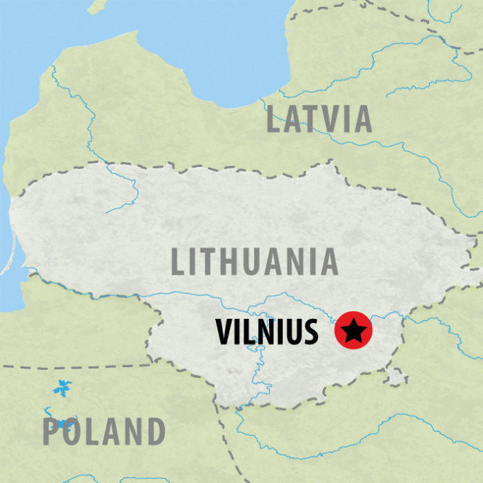 tourhub | On The Go Tours | Christmas Markets in Vilnius - 4 days | Tour Map