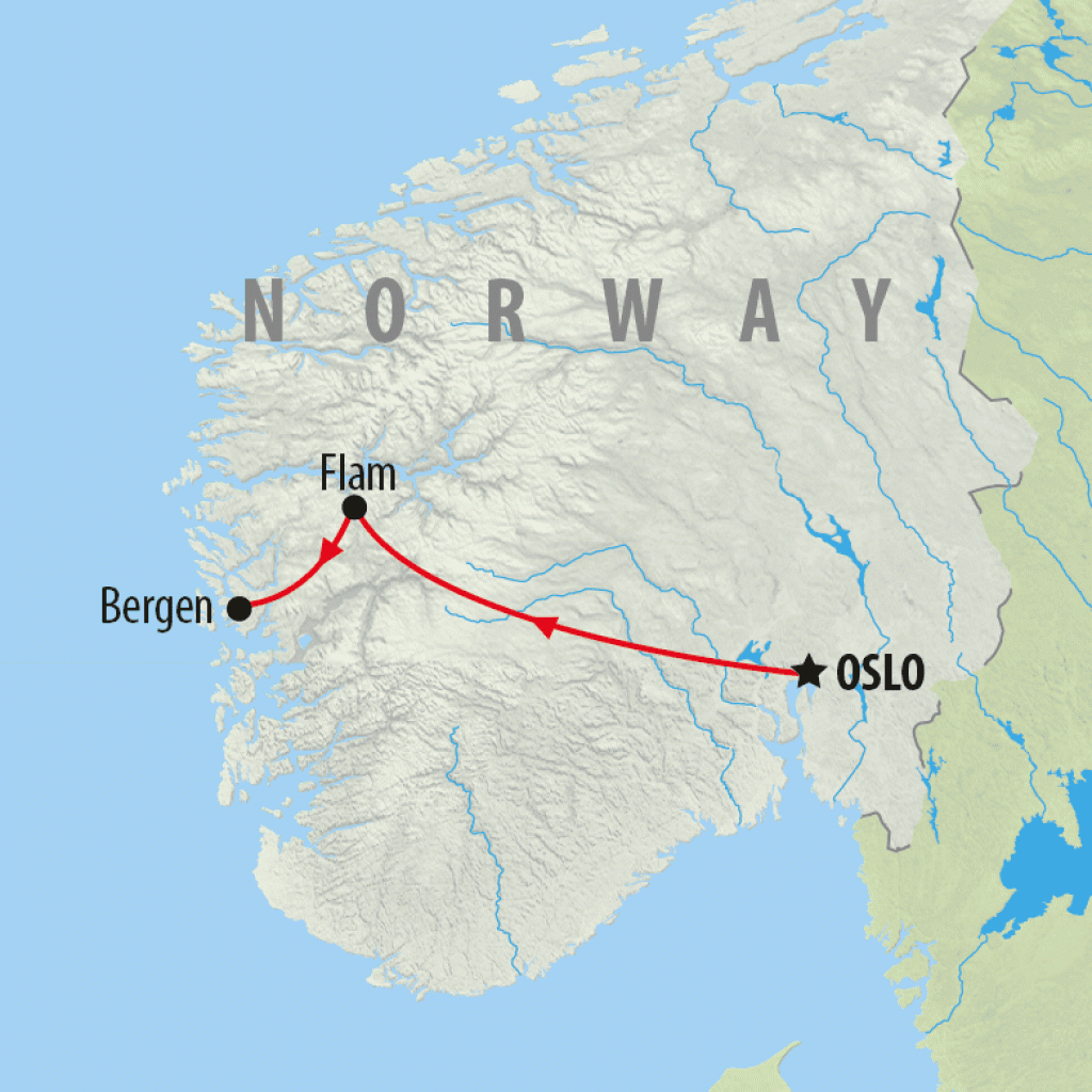 Vision of the Fjords - 7 days map