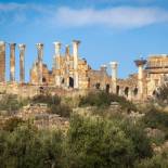 The Roman ruins of Volubilis are one of Morocco's nine UNESCO World Heritage Sites