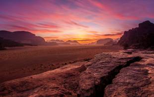 Wadi Rum Sunset - Jordan Tours - On The Go Tours
