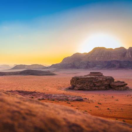 Wadi Rum at sunset - Jordan Tours - On The Go Tours copy