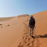 Walking up Big Daddy sand dune in the Namib Naukluft desert | Namibia | On The Go Tours