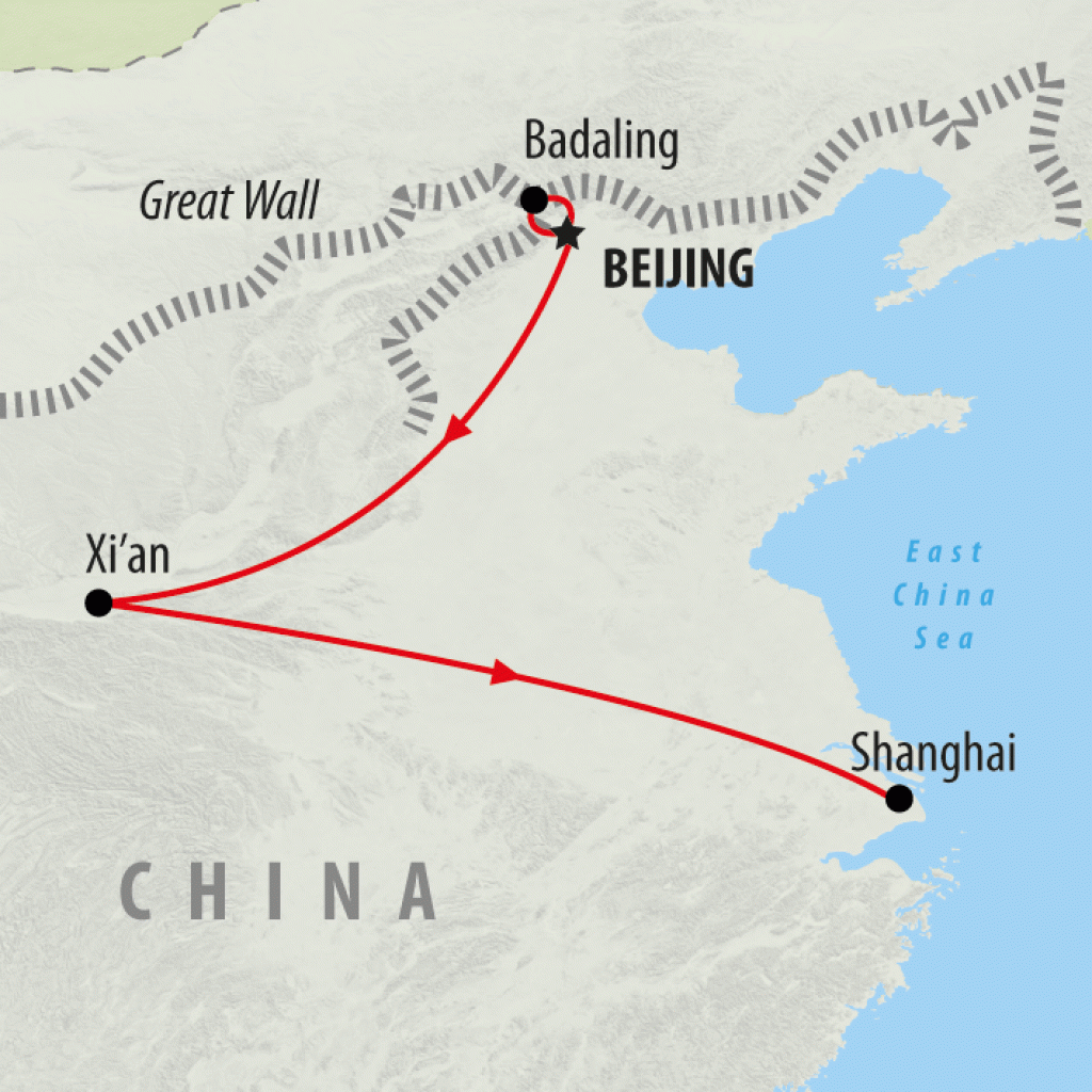 China Family Adventure - 8 days map