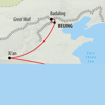 China Family Adventure - 8 days map