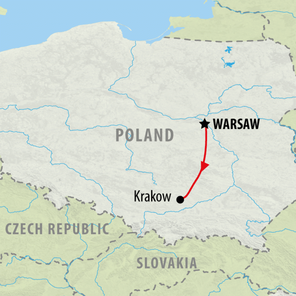 Warsaw & Krakow New Year Getaway - 5 Days  map