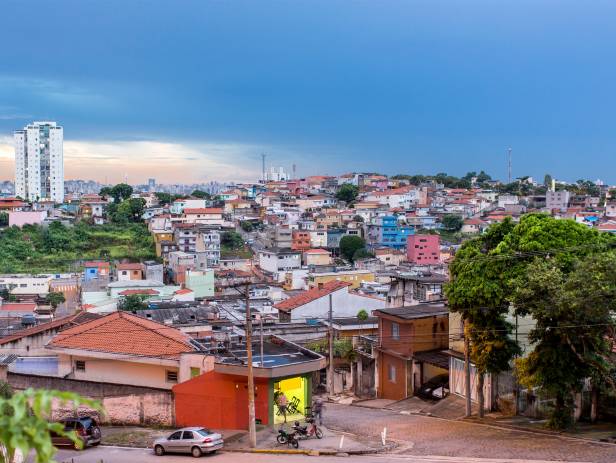 The gorgeous skyline of Sao Paolo at dusk