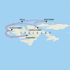 Wild Wonders of the Arctic - 8 days Map