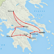 Wonders of Ancient Greece - 7 Days Map