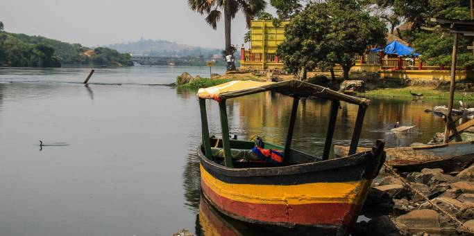 Wooden Boat in Jinja