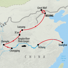 Yin and Yangtze - 15 days Map