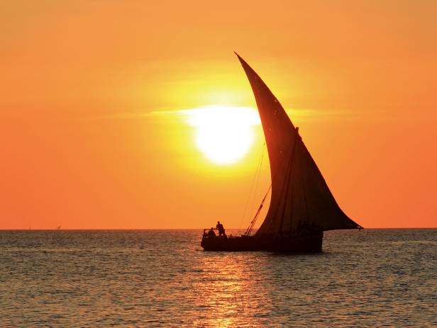 View of Dar es Salaam from across the water