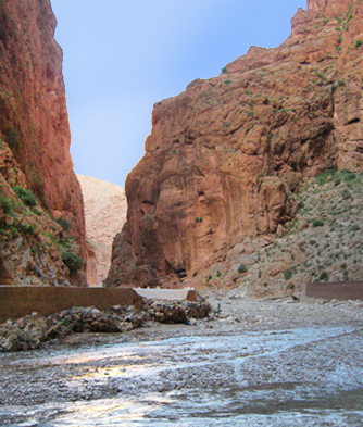 inside the Todra gorge