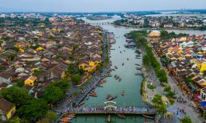 hoi an from above - vietnam