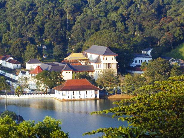 View of Kandy from across the water