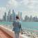 man walking in Dubai