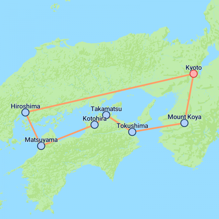 tourhub | On The Go Tours | Japan Hidden Gems & Highlights - 13 days | Tour Map