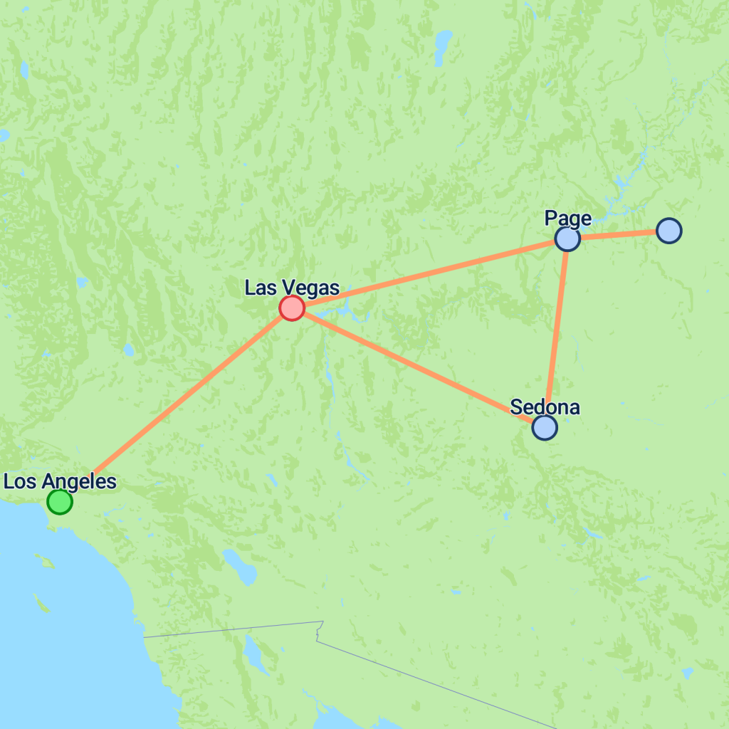 LA to Monument Valley & Vegas On The Go Tours