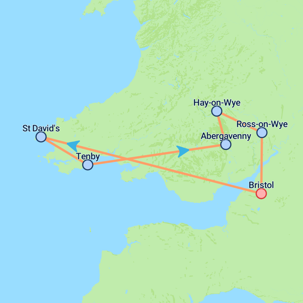 Scenic South Wales - 3 days Map