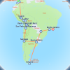Essential Colombia to Peru & Brazil - 33 days Map