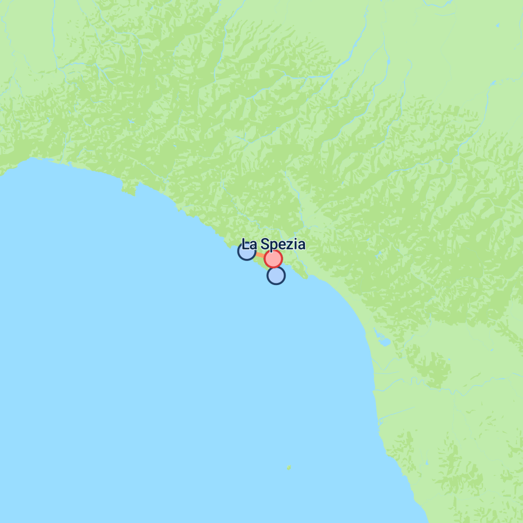 La Spezia & Cinque Terre - 4 days map