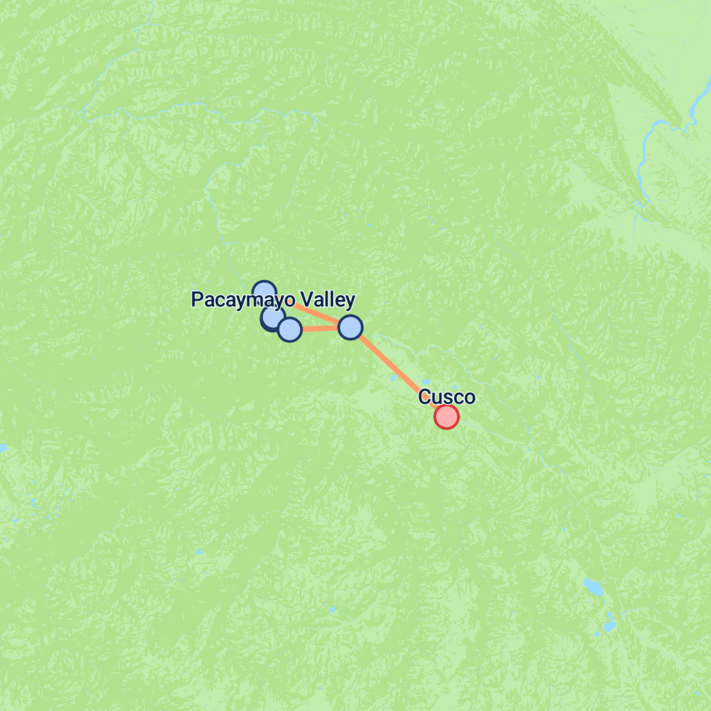 Inca Trail Express - 4 days map