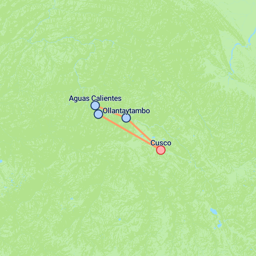 Ultimate Inca Trail - 4 days map