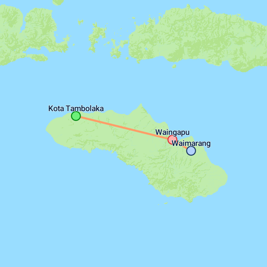 Indonesia Sumba Explorer - 6 days map