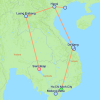 Indochina Express From Saigon - 14 days Map