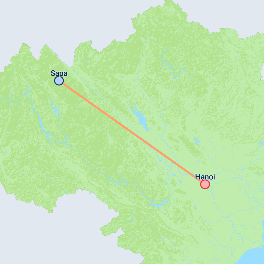 Secrets of Sapa - 4 days map