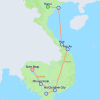 Best of Vietnam & Cambodia - 14 days Map