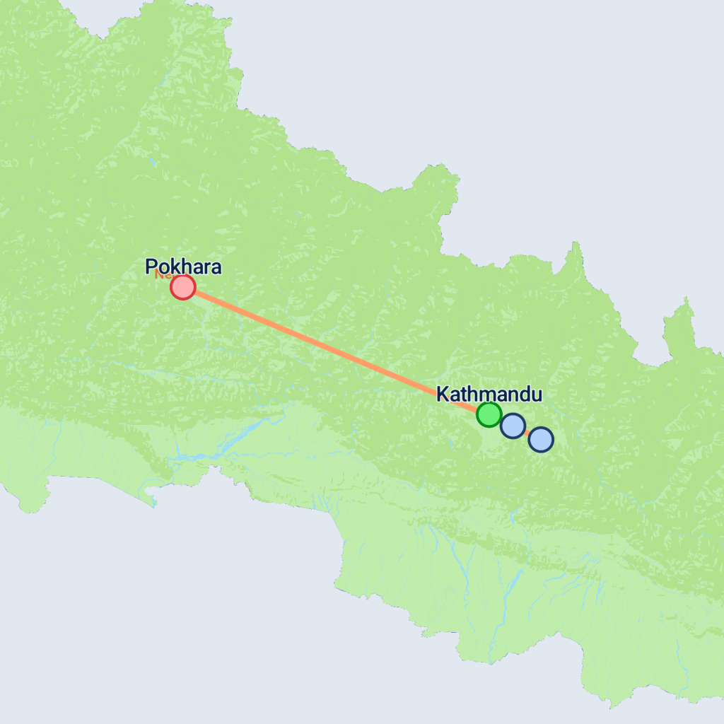 Nepal Uncovered - 8 days map