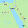 Journey Through Ancient Arabian Wonders - 13 days Map