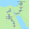 Journey Through Ancient Wonders Israel, Jordan, and Egypt - 16 days Map