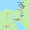 Journey Through History Holy Lands and Ancient Wonders - 15 days Map