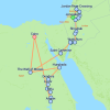 Sacred Lands Adventure Jerusalem to Cairo - 19 days Map