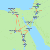 Journey Through Timeless Wonders of Jordan and Egypt - 19 days Map