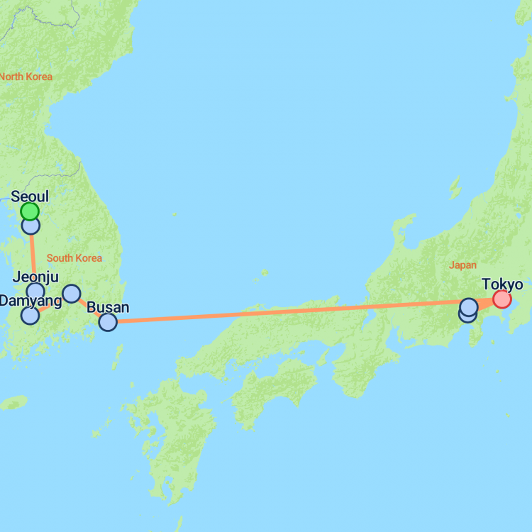 Seoul to Tokyo Cultural Adventure - 10 days From USD $3,900