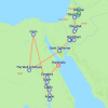 Journey Through Ancient Jordan and Egypt - 16 days Map