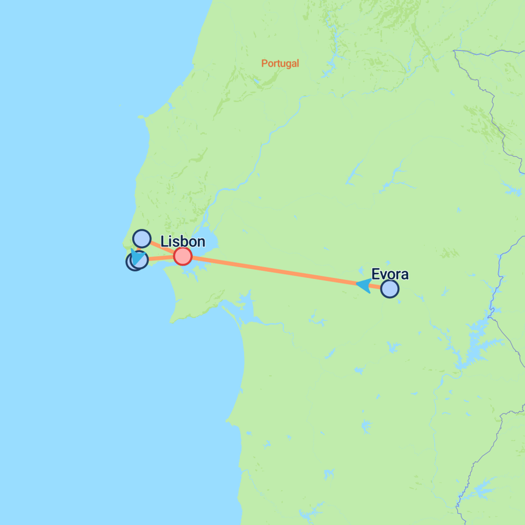 Cultural Portugal - 5 days map