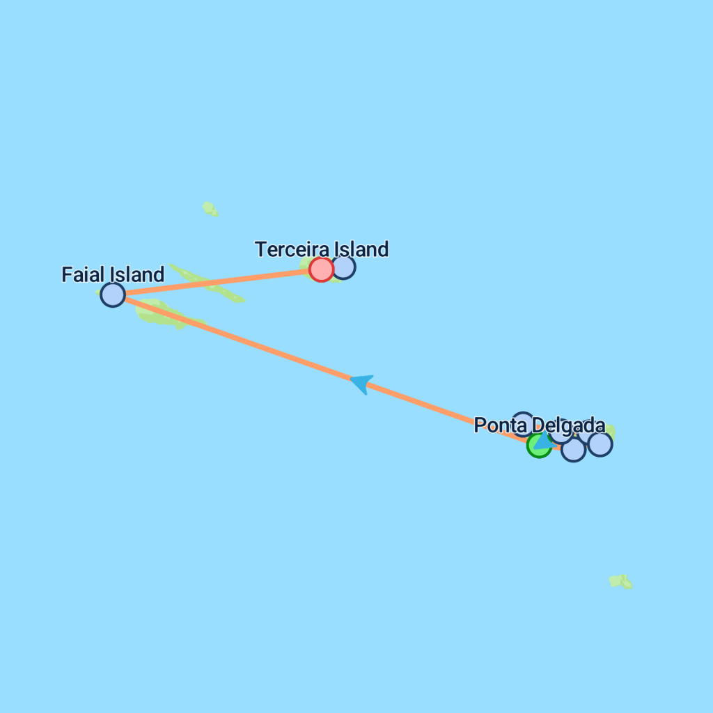 Wonders of the Azores - 11 days map
