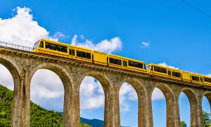 pyrenees little yellow train - spain