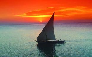 sunset river